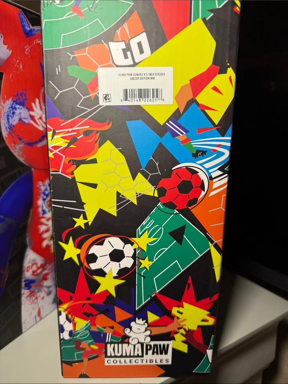 NEW! Kuma Paw 9.5” World Cup Soccer Edition Bear LOT of 3 Clutch Flair & Striker